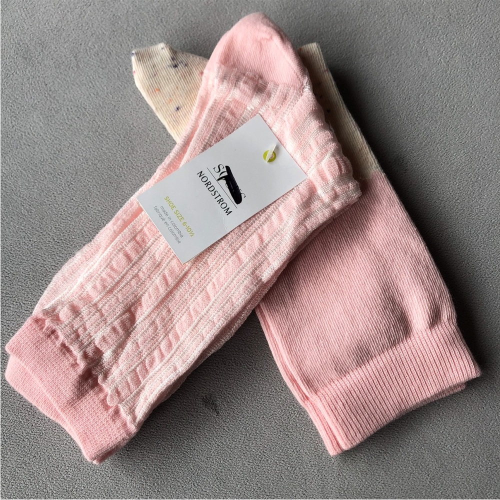 Nordstrom ~ Set of 2 Pair ~ Socks ~ Shoe Size 6-10.5 ~ Brand New!